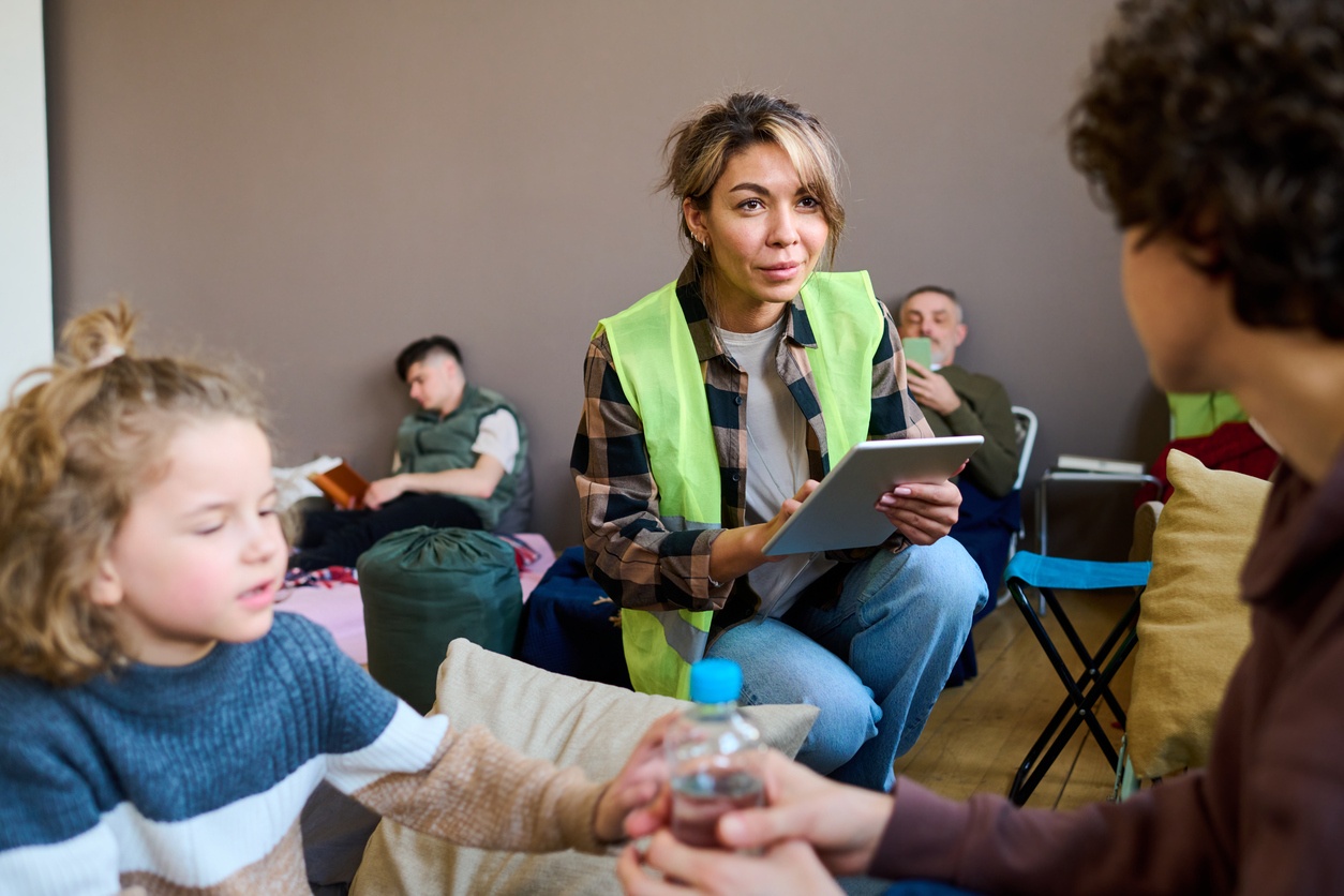 Helping people in shelter